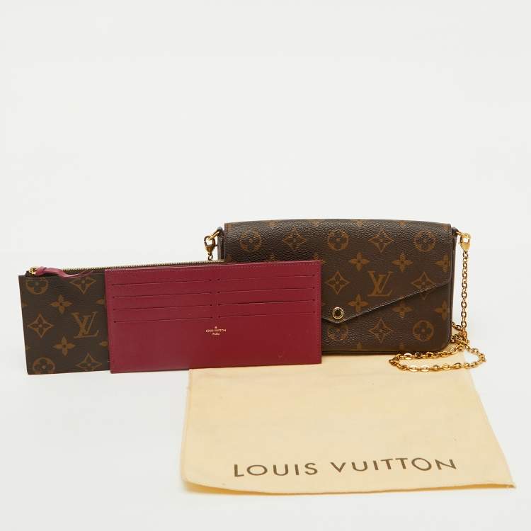 Pre Owned Louis Vuitton Monogram Canvas Pochette Felicie Bag