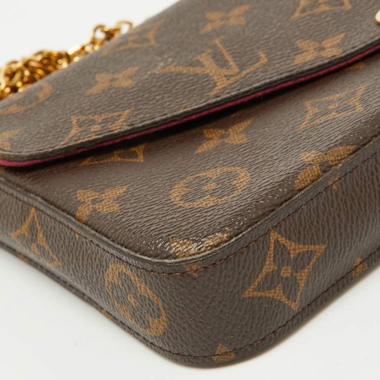 Pre Owned Louis Vuitton Monogram Canvas Pochette Felicie Bag