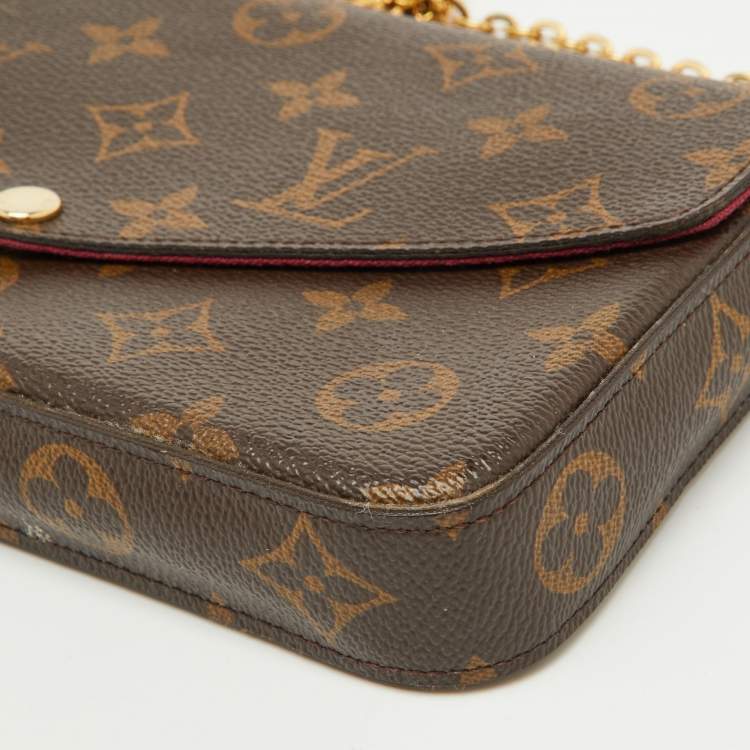 Pre Owned Louis Vuitton Monogram Canvas Pochette Felicie Bag