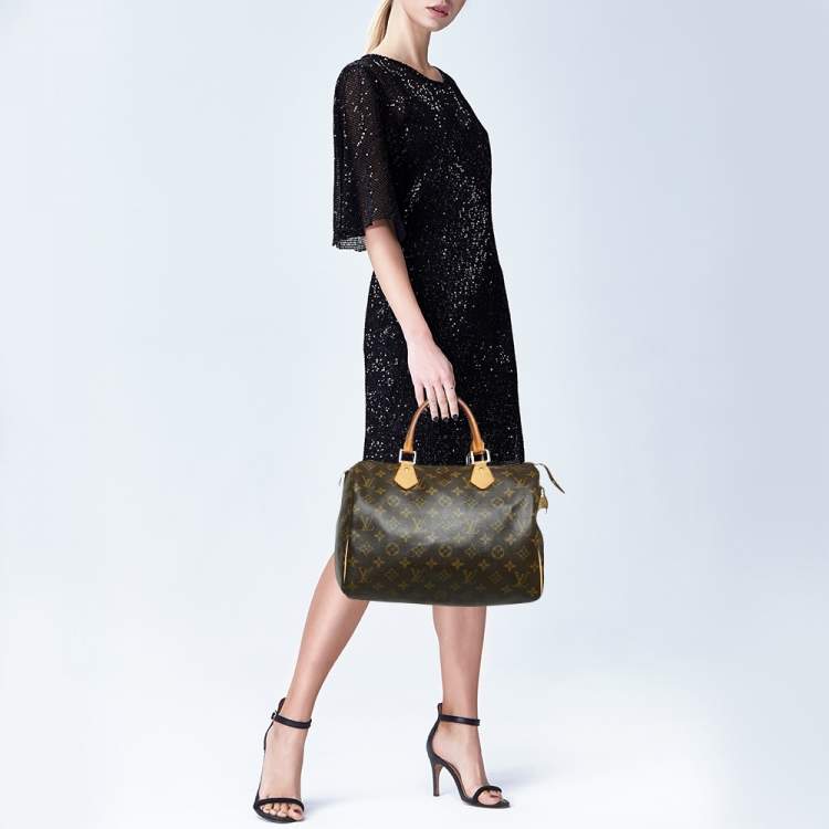 Pre Owned Louis Vuitton Monogram Canvas Speedy 30 Bag