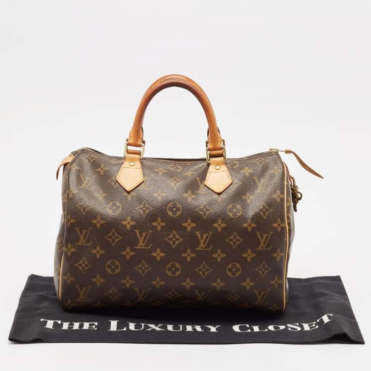 Pre Owned Louis Vuitton Monogram Canvas Speedy 30 Bag