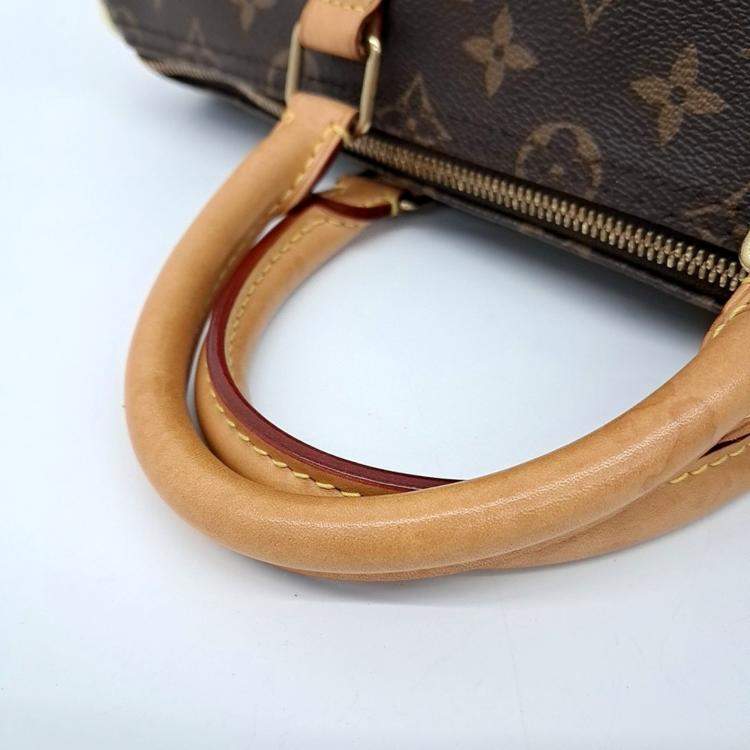 Pre Owned Louis Vuitton Brown PVC Monogram Bandouliere Speedy 35 bag