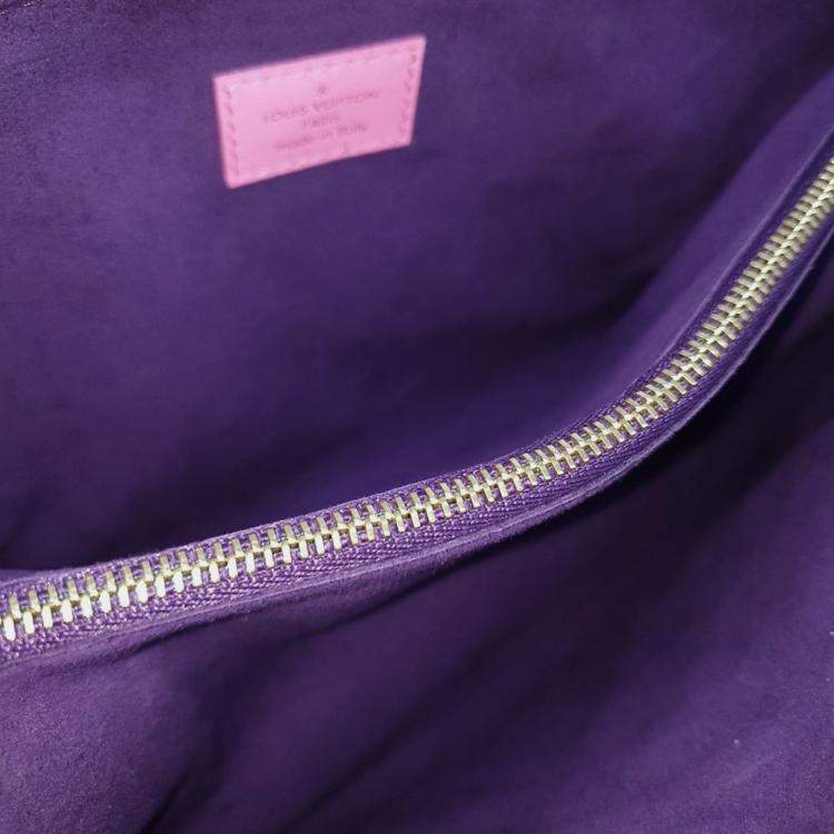Pre Owned Louis Vuitton Pink Leather Cusant PM Bag