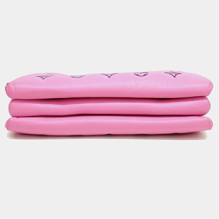 Pre Owned Louis Vuitton Pink Leather Cusant PM Bag