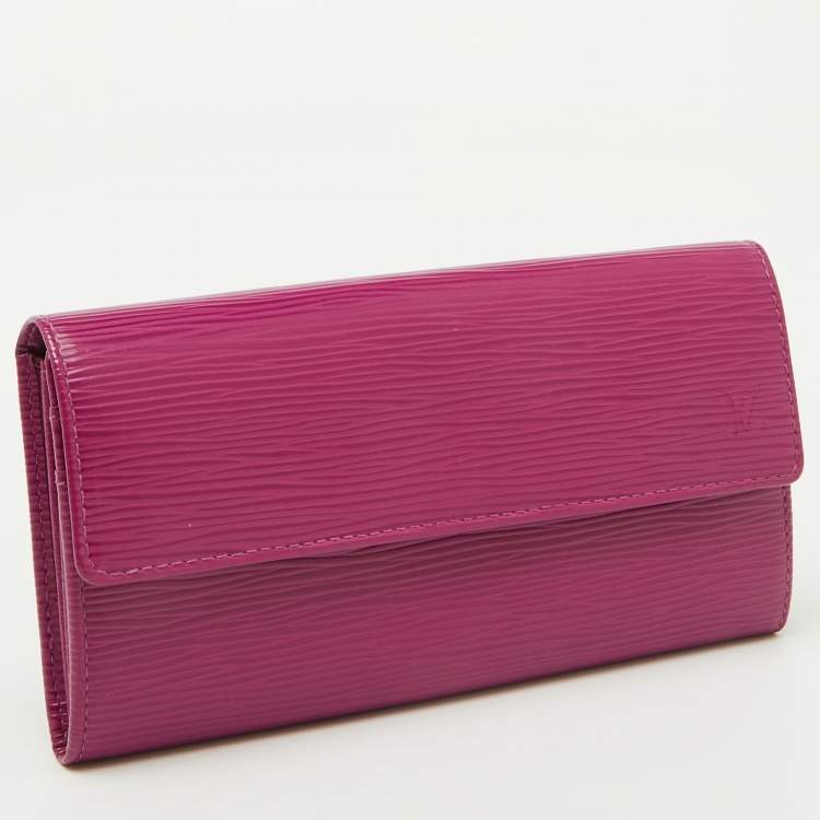 Pre Owned Louis Vuitton Grenade Epi Leather Sarah Wallet