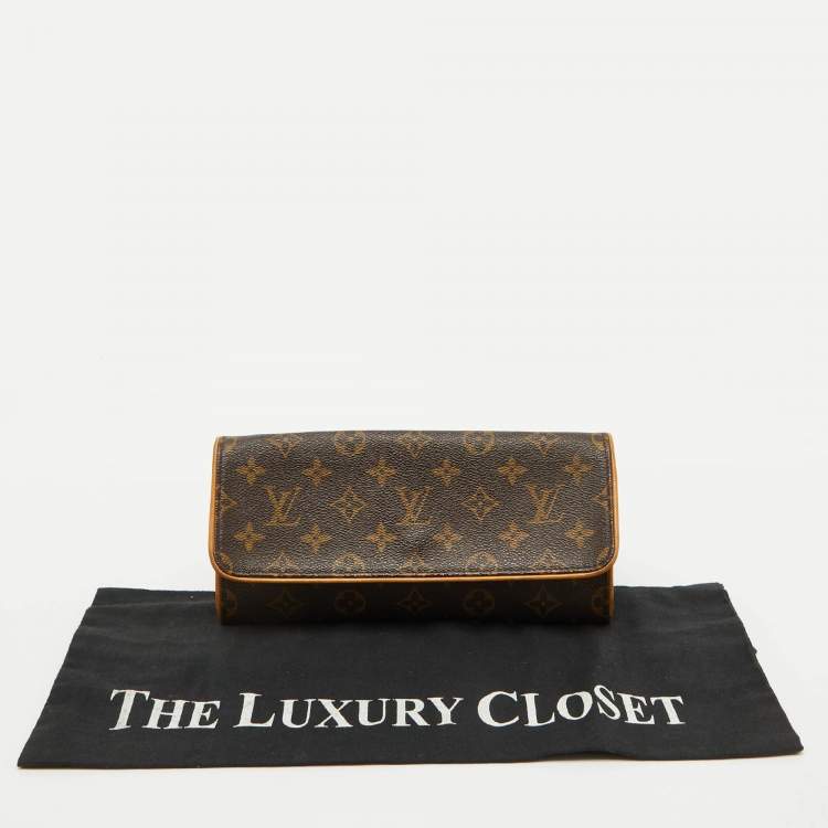 Pre Owned Louis Vuitton Monogram Canvas Twin Pochette GM Bag
