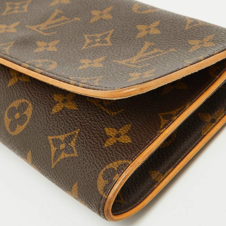 Pre Owned Louis Vuitton Monogram Canvas Twin Pochette GM Bag