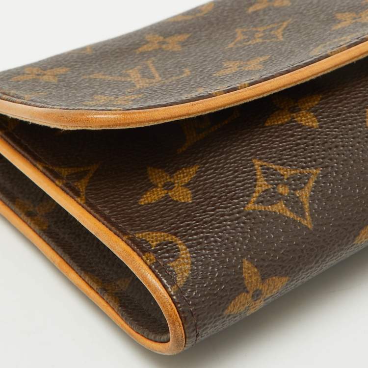 Pre Owned Louis Vuitton Monogram Canvas Twin Pochette GM Bag