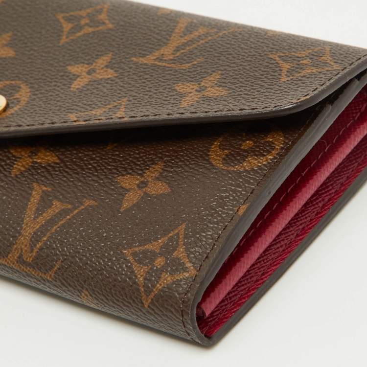 Pre Owned Louis Vuitton Monogram Canvas Sarah Wallet