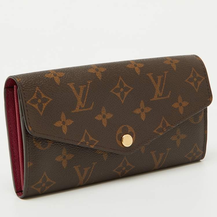 Pre Owned Louis Vuitton Monogram Canvas Sarah Wallet