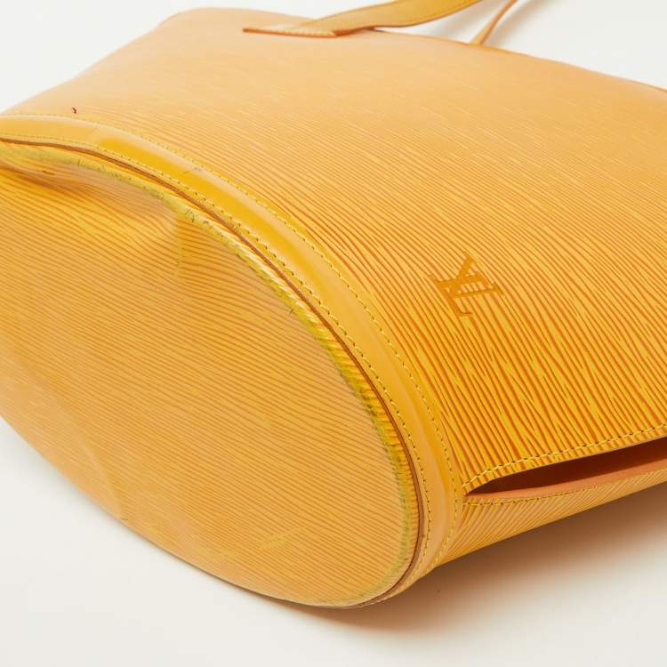 Pre Owned Louis Vuitton Tassil Yellow Epi Leather Saint Jacques GM Bag