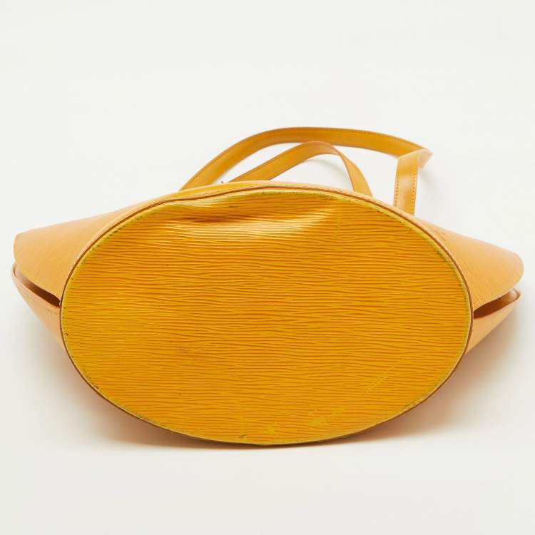 Pre Owned Louis Vuitton Tassil Yellow Epi Leather Saint Jacques GM Bag