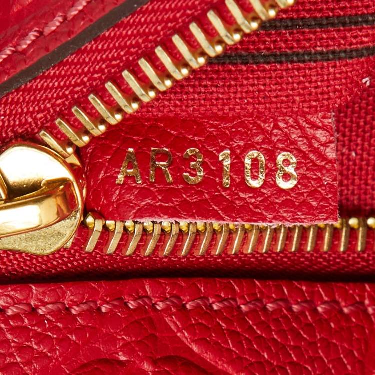 Pre Owned Louis Vuitton Cherry Monogram Empreinte Leather Pochette Metis Shoulder Bag