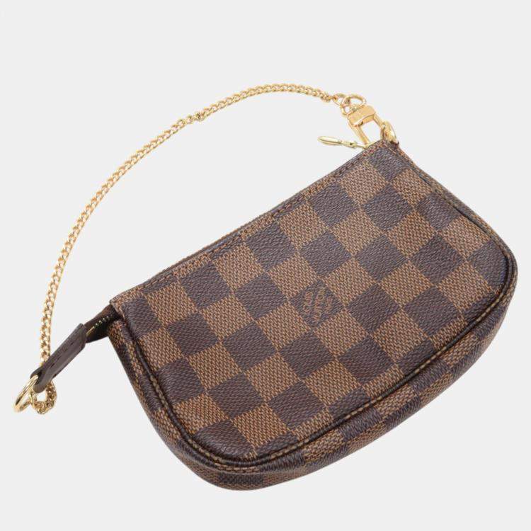 Pre Owned Louis Vuitton Canvas Damier Mini Pochette Accessoires Clutch