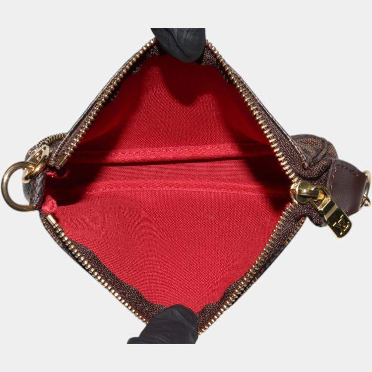 Pre Owned Louis Vuitton Canvas Damier Mini Pochette Accessoires Clutch