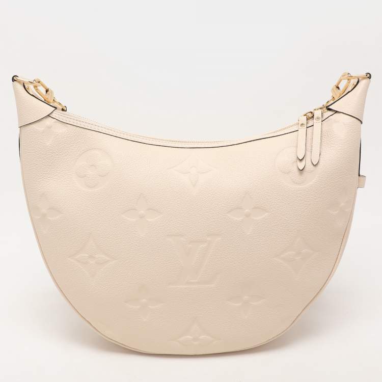 Pre Owned Louis Vuitton Creme Empreinte Leather Loop Hobo
