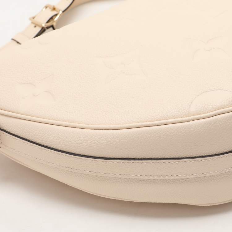 Pre Owned Louis Vuitton Creme Empreinte Leather Loop Hobo