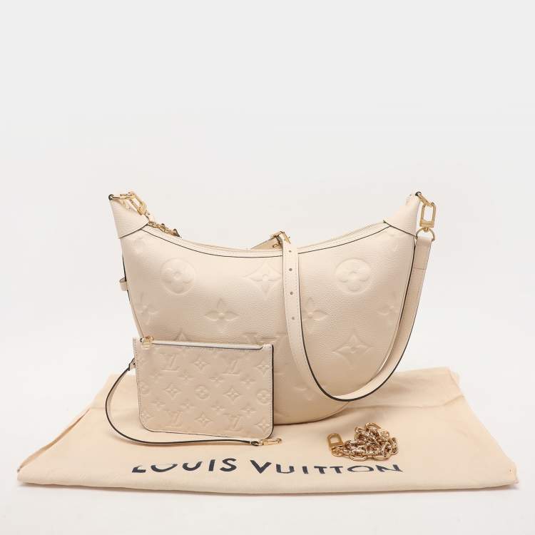 Pre Owned Louis Vuitton Creme Empreinte Leather Loop Hobo