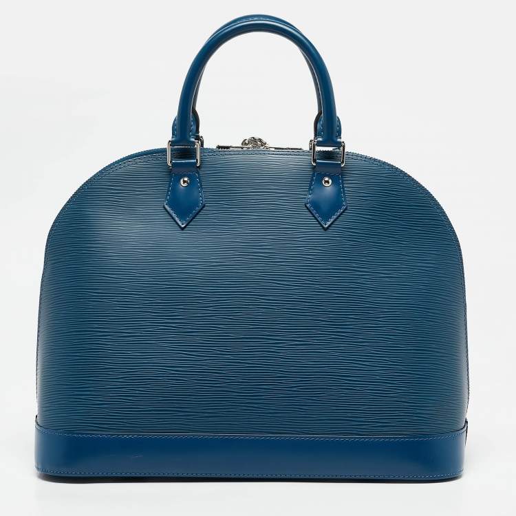 Pre Owned Louis Vuitton Saphir Epi Leather Alma MM Bag