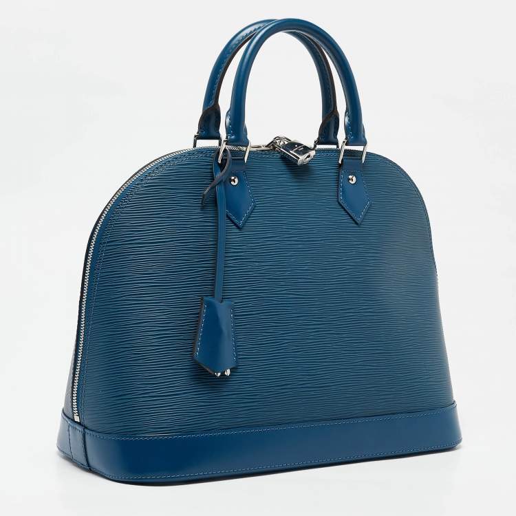 Pre Owned Louis Vuitton Saphir Epi Leather Alma MM Bag