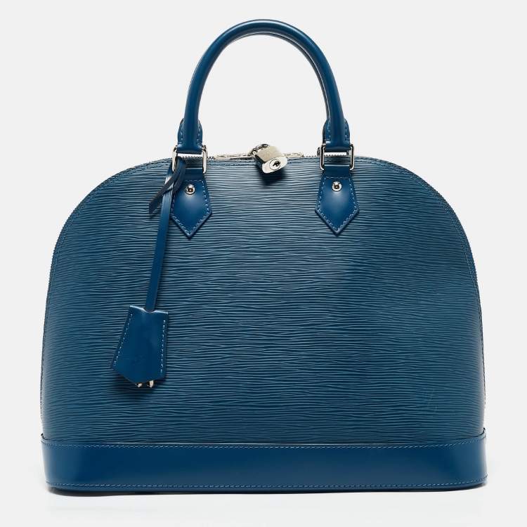 Pre Owned Louis Vuitton Saphir Epi Leather Alma MM Bag