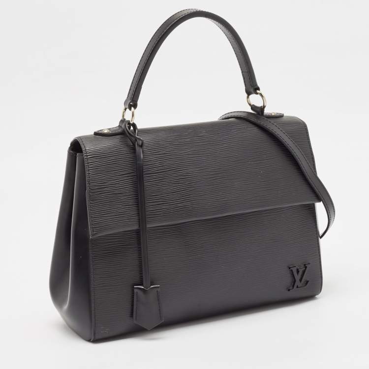 Pre Owned Louis Vuitton Black Epi Leather Cluny MM Bag