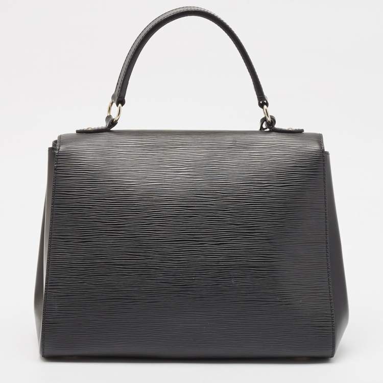 Pre Owned Louis Vuitton Black Epi Leather Cluny MM Bag