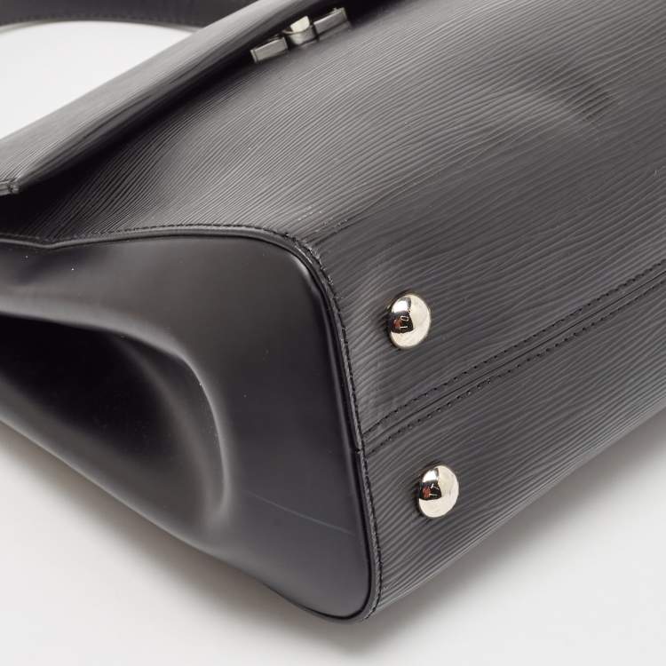 Pre Owned Louis Vuitton Black Epi Leather Cluny MM Bag