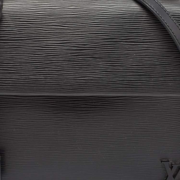 Pre Owned Louis Vuitton Black Epi Leather Cluny MM Bag