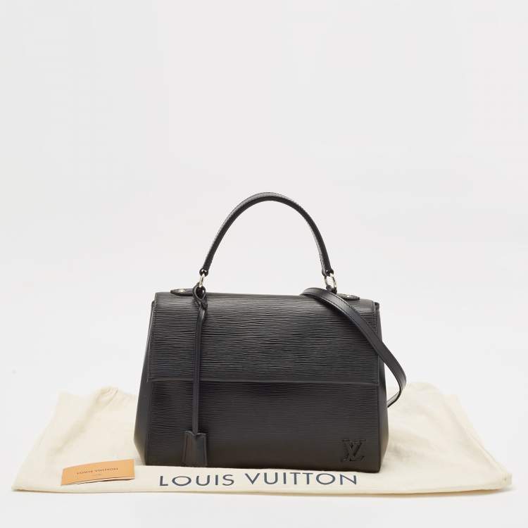 Pre Owned Louis Vuitton Black Epi Leather Cluny MM Bag