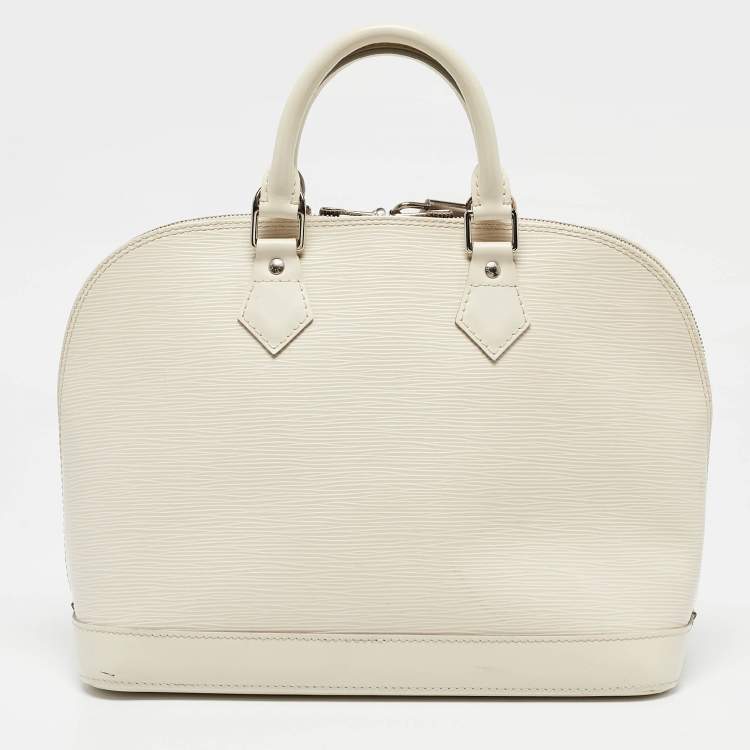 Pre Owned Louis Vuitton Ivorie Epi Leather Alma PM Bag