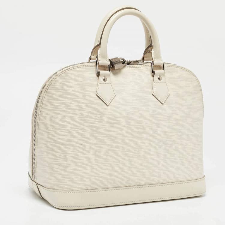 Pre Owned Louis Vuitton Ivorie Epi Leather Alma PM Bag