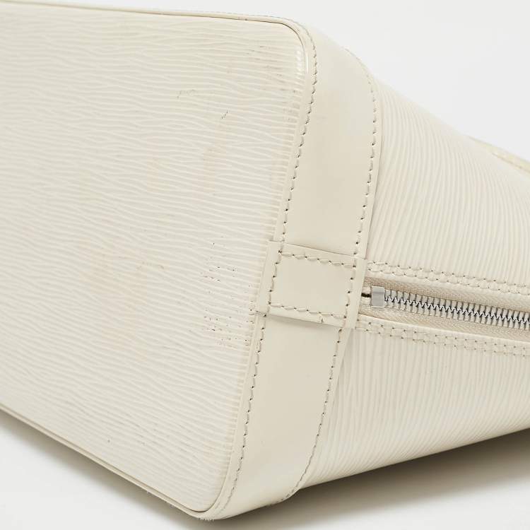 Pre Owned Louis Vuitton Ivorie Epi Leather Alma PM Bag