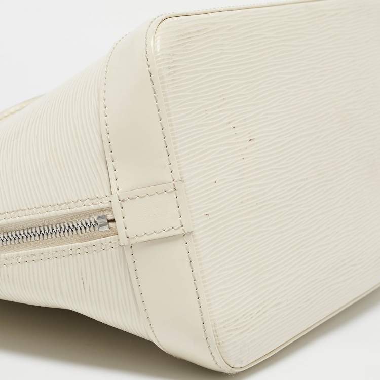 Pre Owned Louis Vuitton Ivorie Epi Leather Alma PM Bag