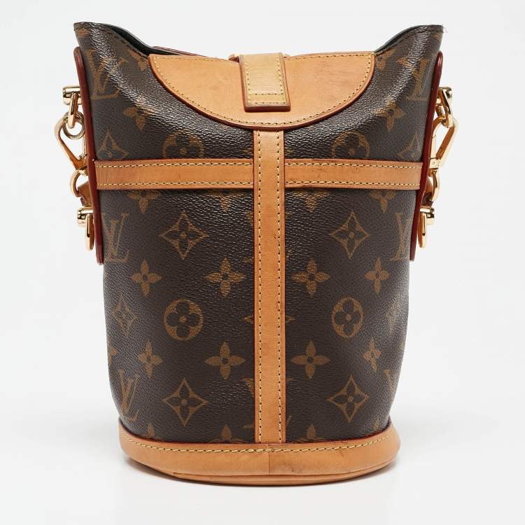 Pre Owned Louis Vuitton Monogram Canvas and Leather Duffle Bag