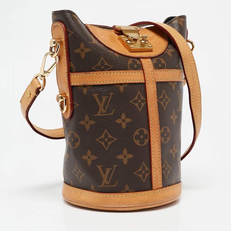 Pre Owned Louis Vuitton Monogram Canvas and Leather Duffle Bag