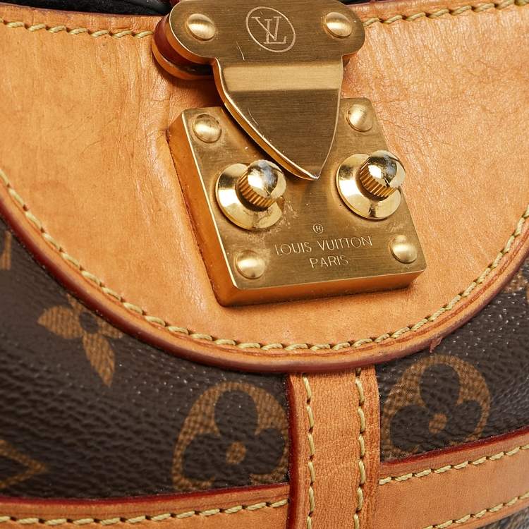 Pre Owned Louis Vuitton Monogram Canvas and Leather Duffle Bag