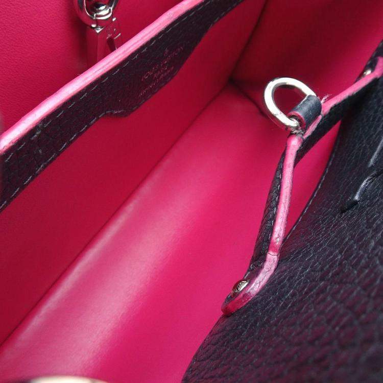 Pre Owned Louis Vuitton Parnassea Line Cobalt Fuchsia Capucines Bb Bag