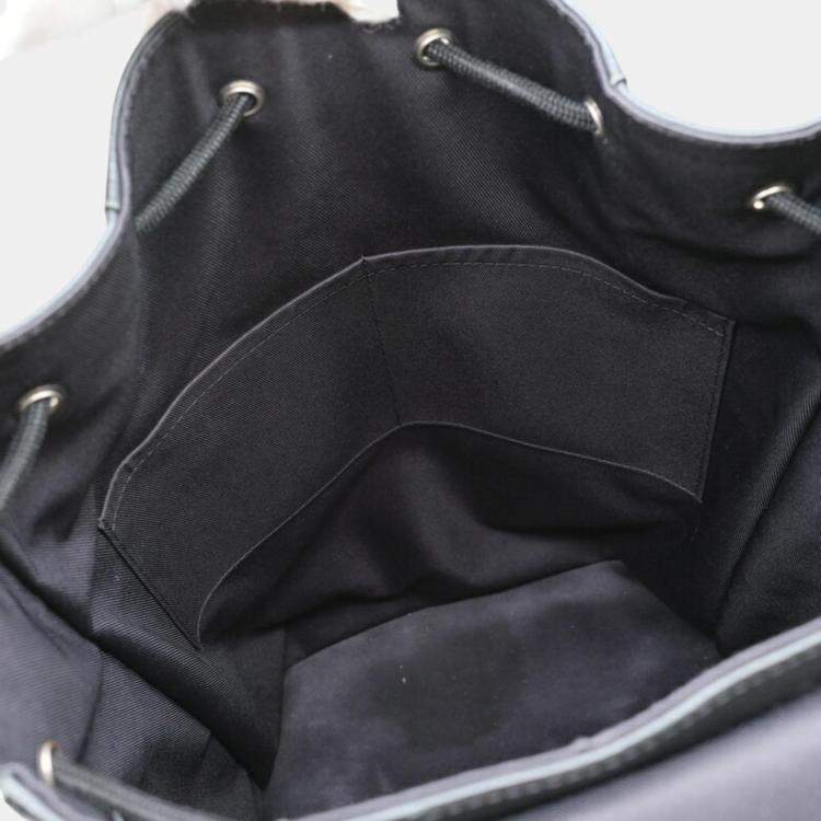 Pre Owned Louis Vuitton Black Christopher Pm Epi Lv Circle Leather Backpack