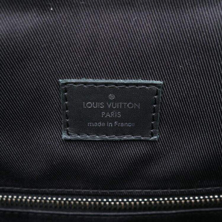 Pre Owned Louis Vuitton Black Christopher Pm Epi Lv Circle Leather Backpack