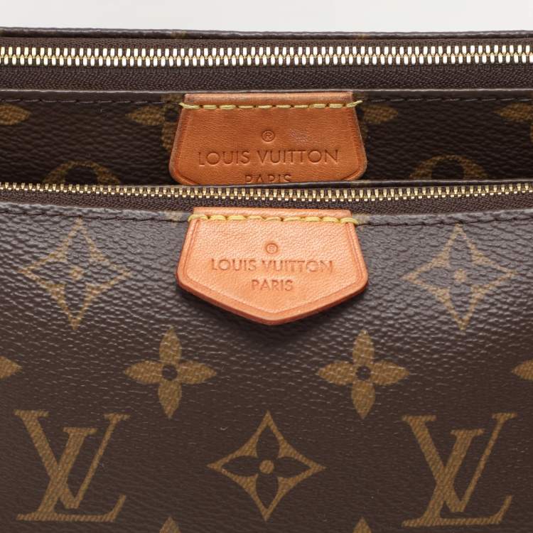 Pre Owned Louis Vuitton Green Monogram Canvas Multi Pochette Accessories Bag