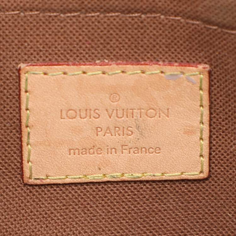 Pre Owned Louis Vuitton Green Monogram Canvas Multi Pochette Accessories Bag