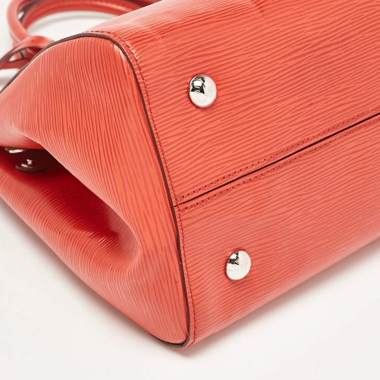 Pre Owned Louis Vuitton Coquelicot Epi Leather Marly MM Bag