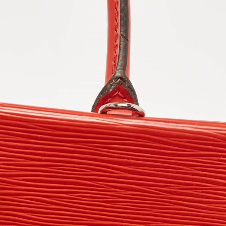 Pre Owned Louis Vuitton Coquelicot Epi Leather Marly MM Bag