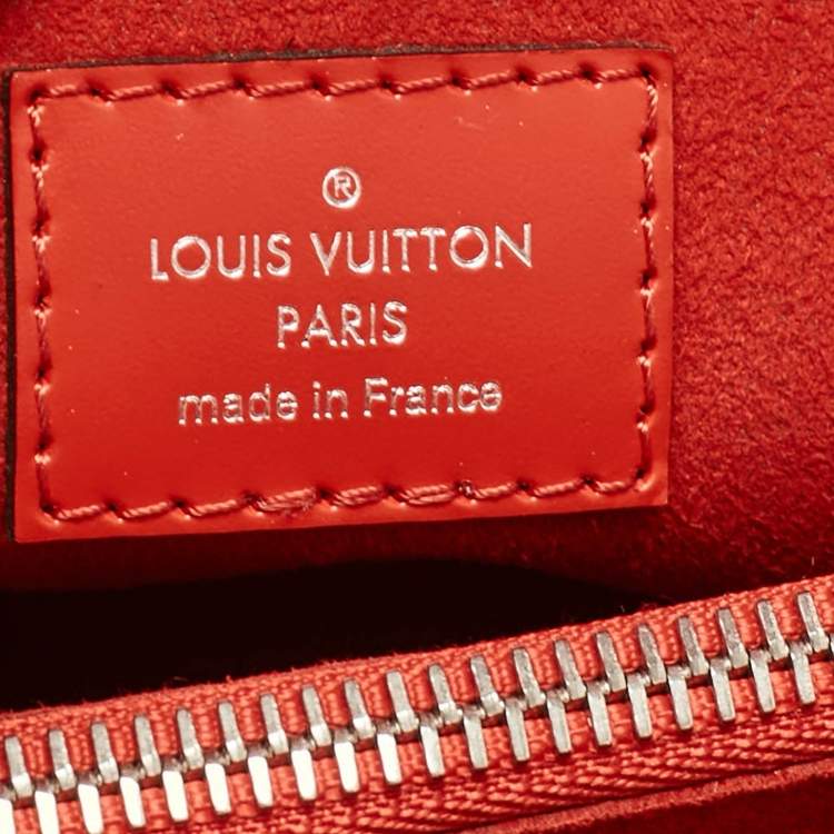 Pre Owned Louis Vuitton Coquelicot Epi Leather Marly MM Bag