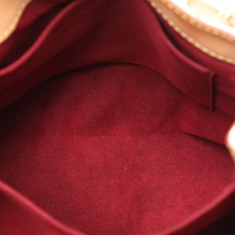 Pre Owned Louis Vuitton White Multicolore Monogram Canvas Audra Bag