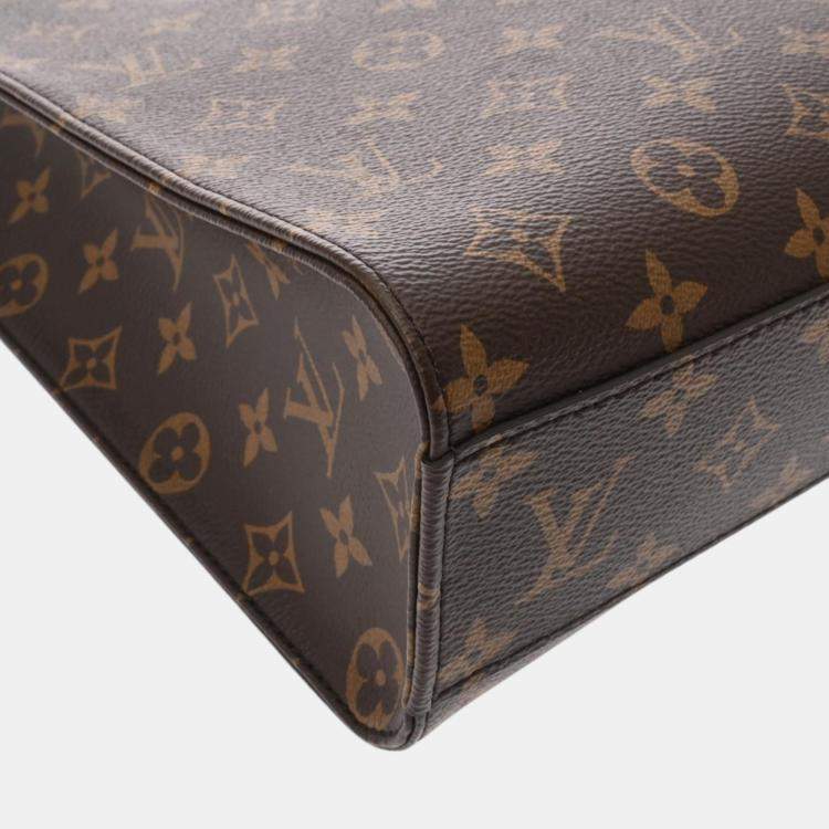 Pre Owned Louis Vuitton Brown Canvas Monogram Sac Plat Pm Tote Bag