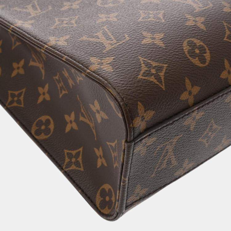 Pre Owned Louis Vuitton Brown Canvas Monogram Sac Plat Pm Tote Bag
