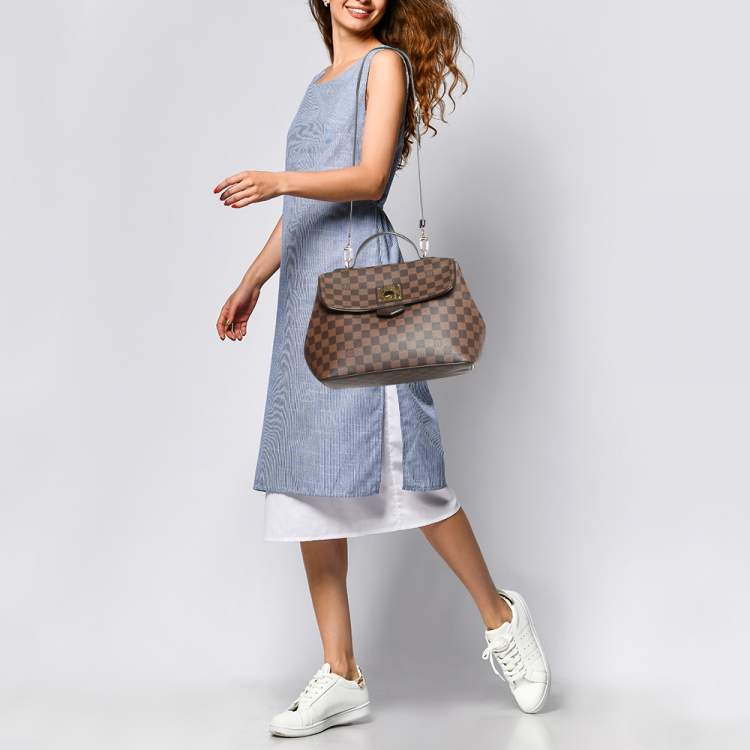Pre Owned Louis Vuitton Damier Ebene Canvas Bergamo MM Bag
