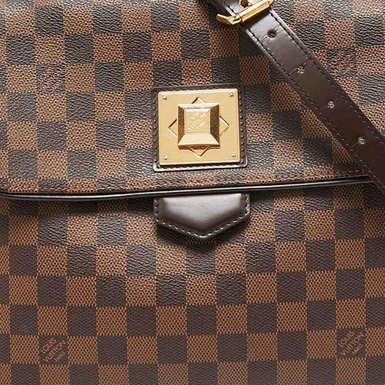 Pre Owned Louis Vuitton Damier Ebene Canvas Bergamo MM Bag